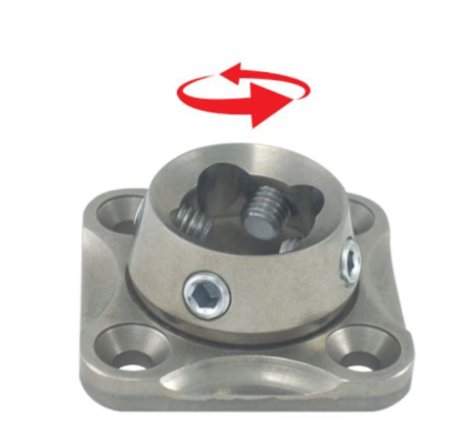 4 Hole Adapter With Rotating Receiver